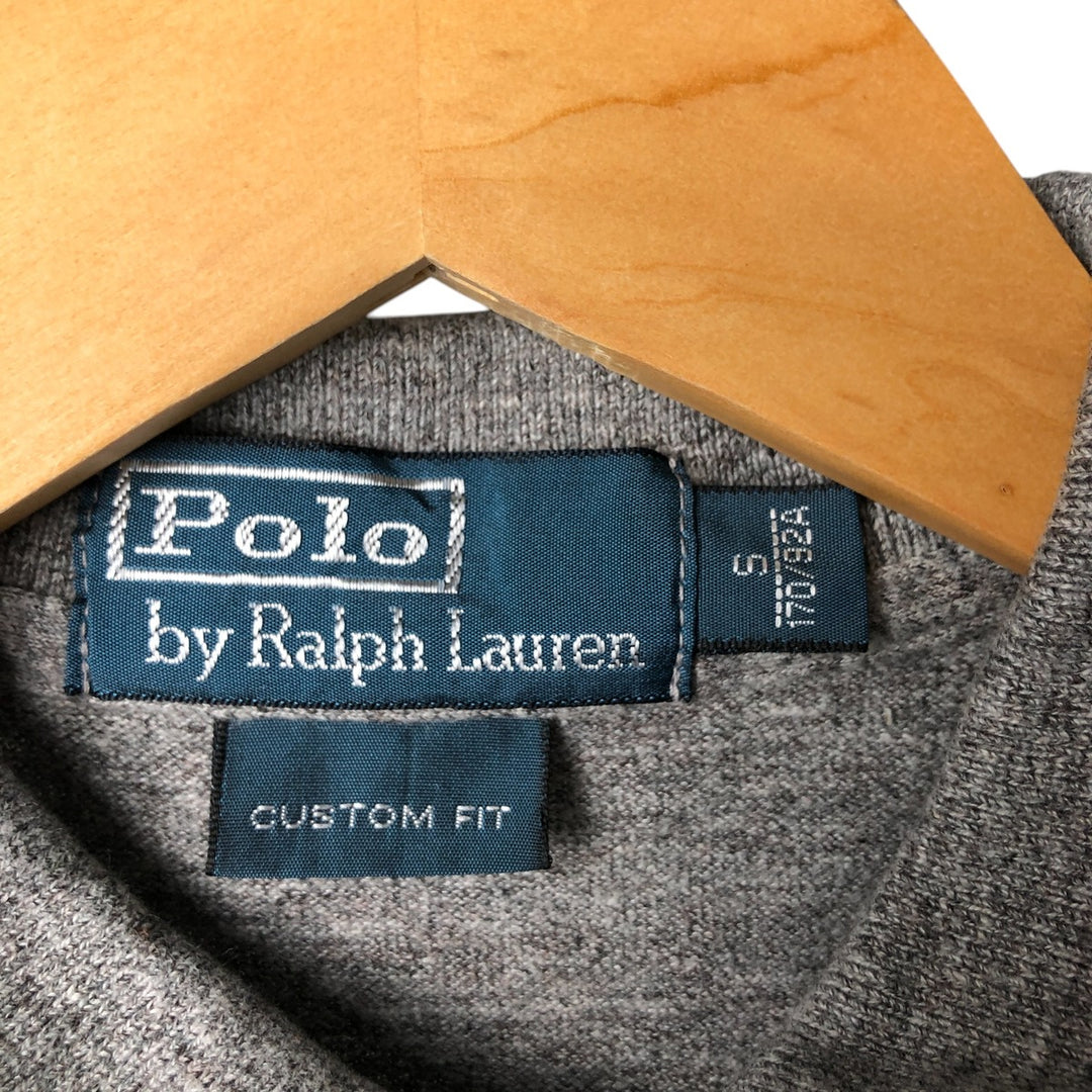 Ralph Lauren POLO by Ralph Lauren CUSTOM FIT short sleeve polo shirt for women, size S cotton gray type Vintage Second Hand
