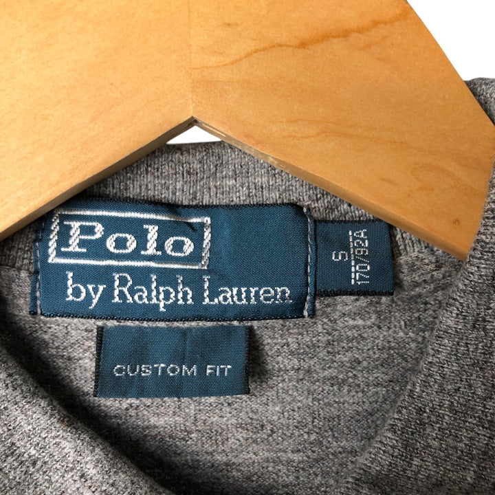 Ralph Lauren POLO by Ralph Lauren CUSTOM FIT short sleeve polo shirt for women, size S cotton gray type Vintage Second Hand