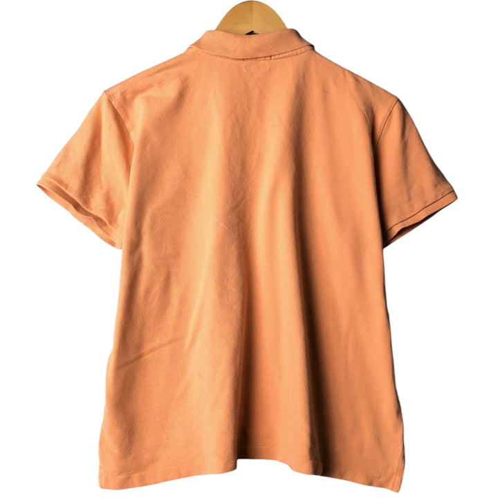Ralph Lauren POLO RALPH LAUREN CLASSIC FIT short sleeve polo shirt for women, size XL cotton orange type Vintage Second Hand