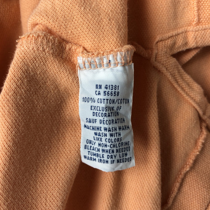 Ralph Lauren POLO RALPH LAUREN CLASSIC FIT short sleeve polo shirt for women, size XL cotton orange type Vintage Second Hand