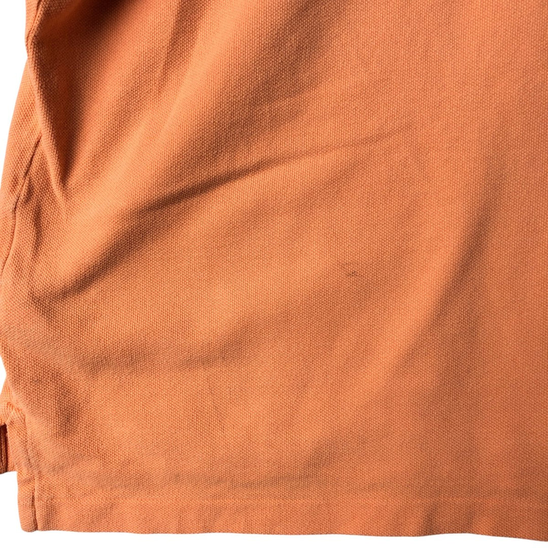 Ralph Lauren POLO RALPH LAUREN CLASSIC FIT short sleeve polo shirt for women, size XL cotton orange type Vintage Second Hand