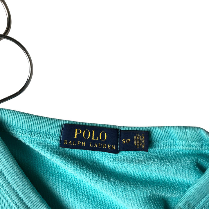 Ralph Lauren POLO RALPH LAUREN One-point logo sweatshirt, sweatshirt, men's size S cotton Blue type light blue Vintage Second Hand