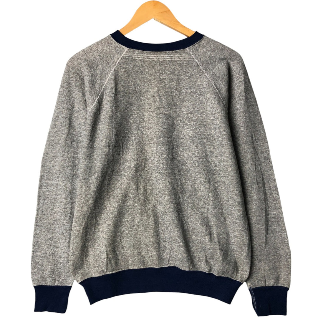 Plain blank sweatshirt, sweatshirt, made in USA, women's size M, vintage polyester gray type Vintage Second Hand