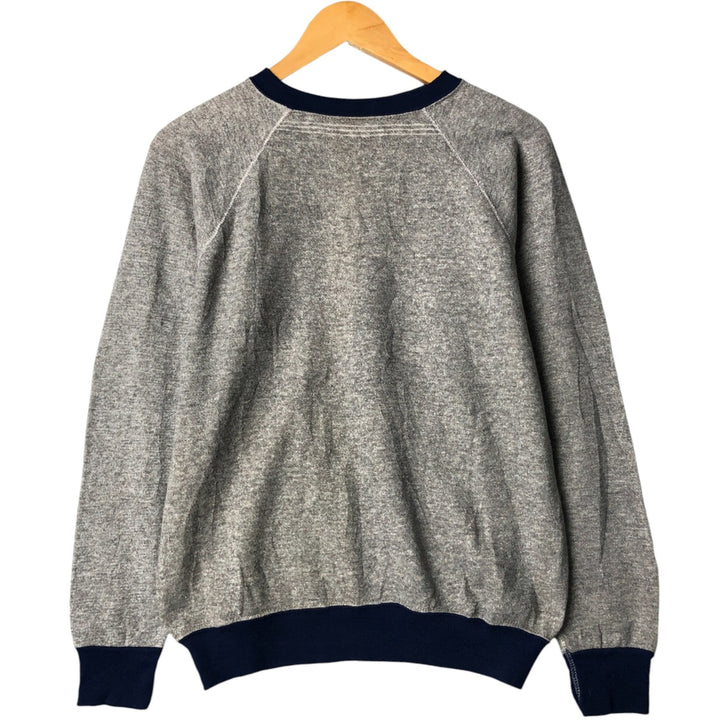 Plain blank sweatshirt, sweatshirt, made in USA, women's size M, vintage polyester gray type Vintage Second Hand