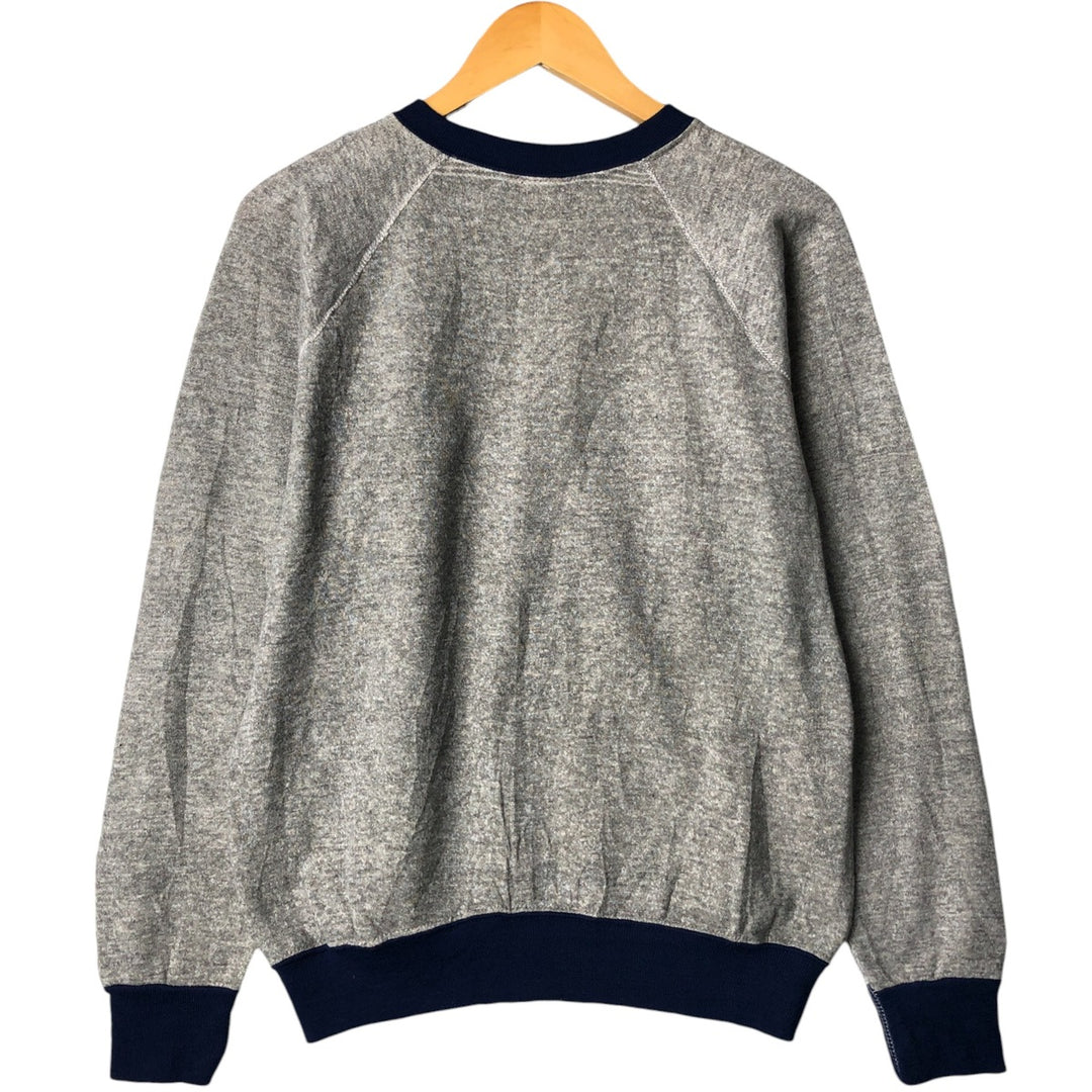 Plain blank sweatshirt, sweatshirt, made in USA, women's size M, vintage polyester gray type Vintage Second Hand