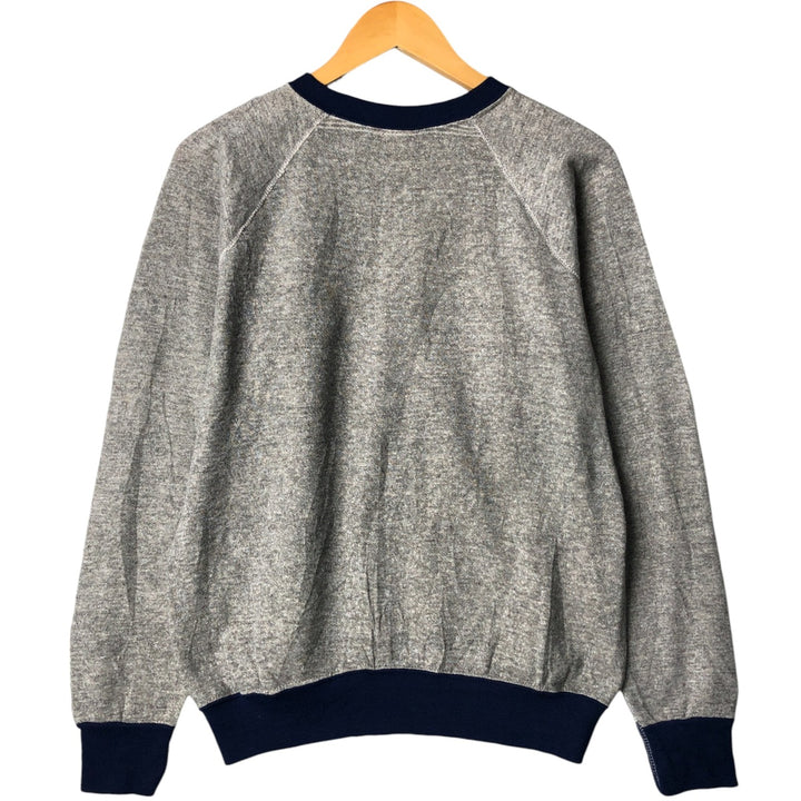 Plain blank sweatshirt, sweatshirt, made in USA, women's size M, vintage polyester gray type Vintage Second Hand