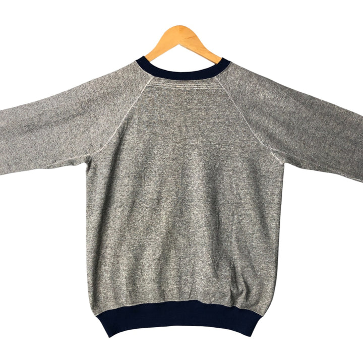 Plain blank sweatshirt, sweatshirt, made in USA, women's size M, vintage polyester gray type Vintage Second Hand