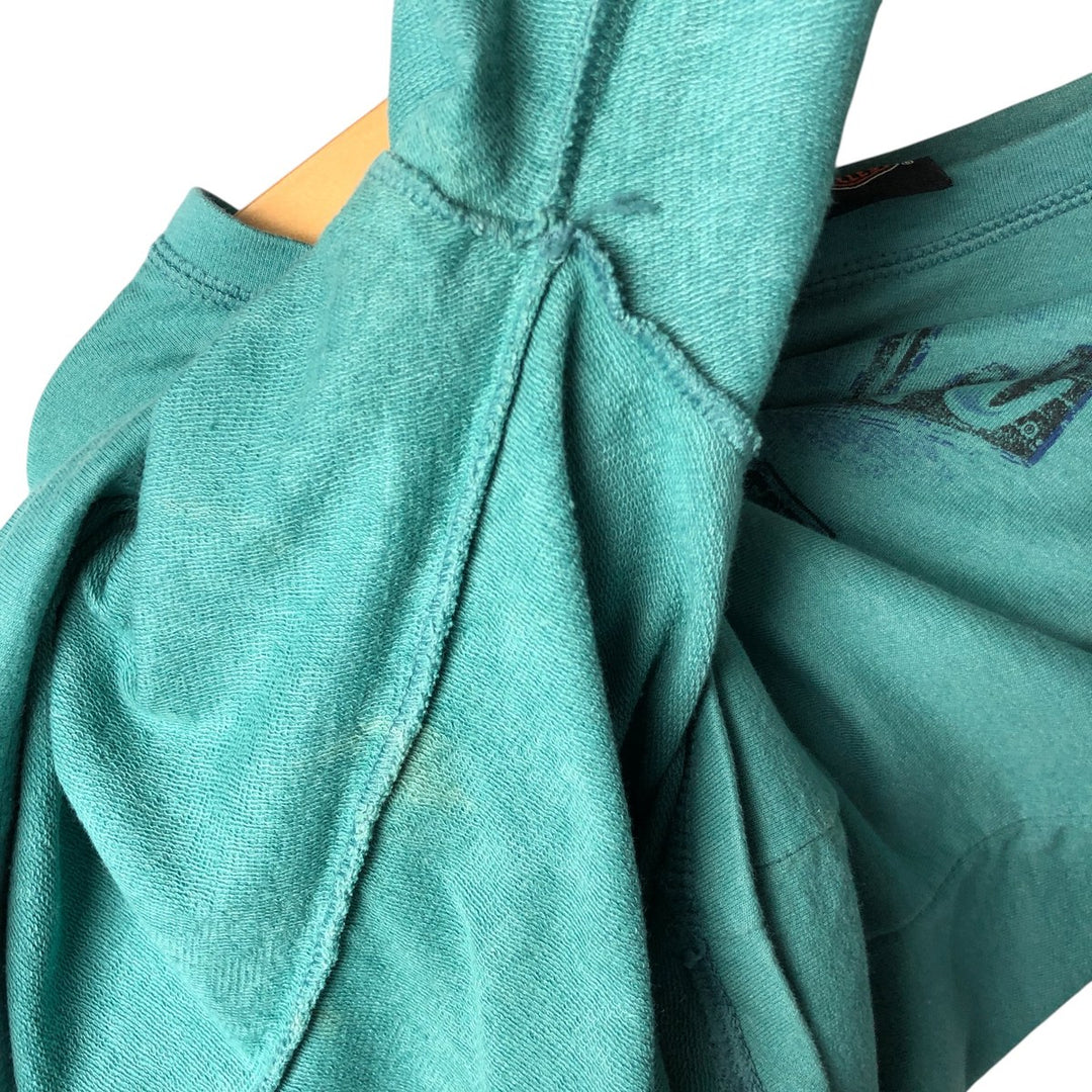 Harley-Davidson Long Sleeve T-Shirt for Women (Size XS) cotton turquoise blue Vintage Second Hand