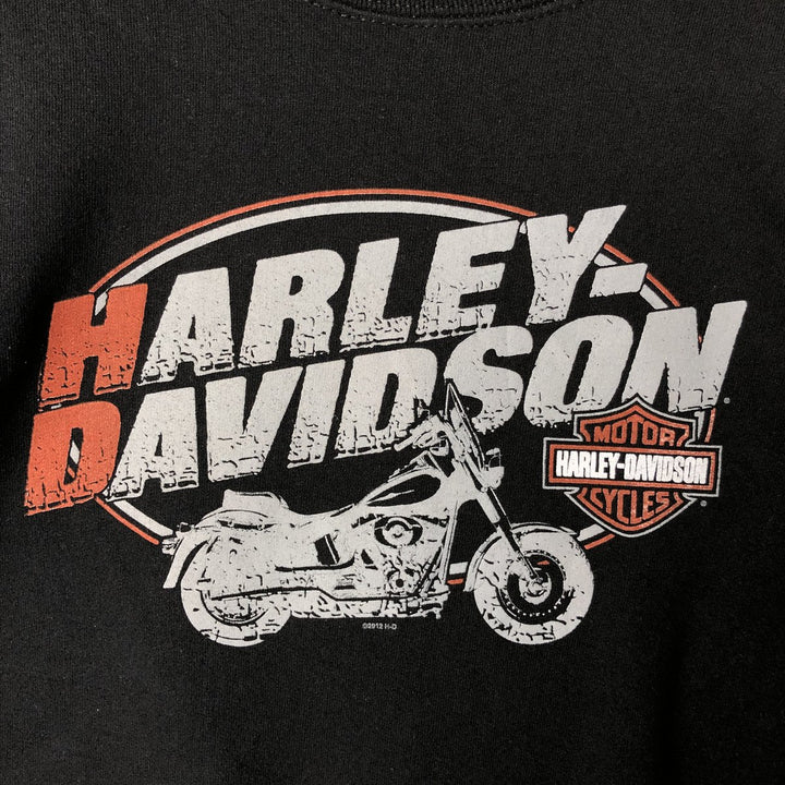 Harley-Davidson Advertising Sweatshirt, Women's M size cotton black type Vintage Second Hand