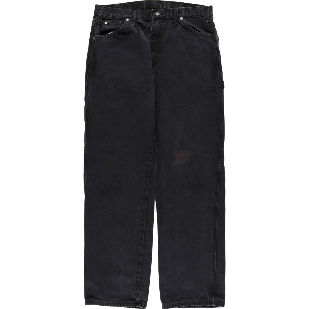 Dickies Relaxed Fit Duck Painter Pants Men's W34 equivalent cotton black type Vintage Second Hand