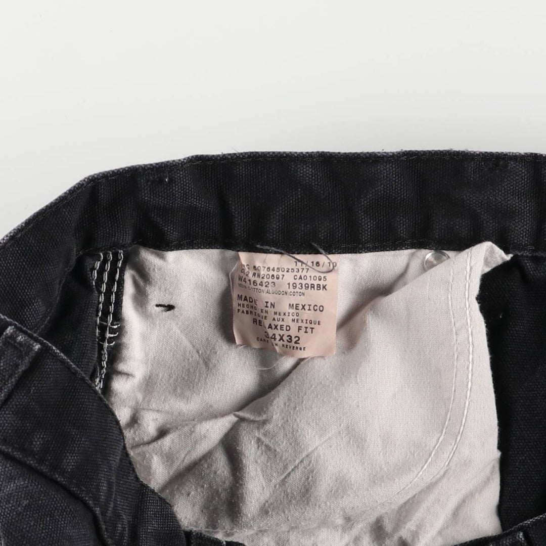 Dickies Relaxed Fit Duck Painter Pants Men's W34 equivalent cotton black type Vintage Second Hand