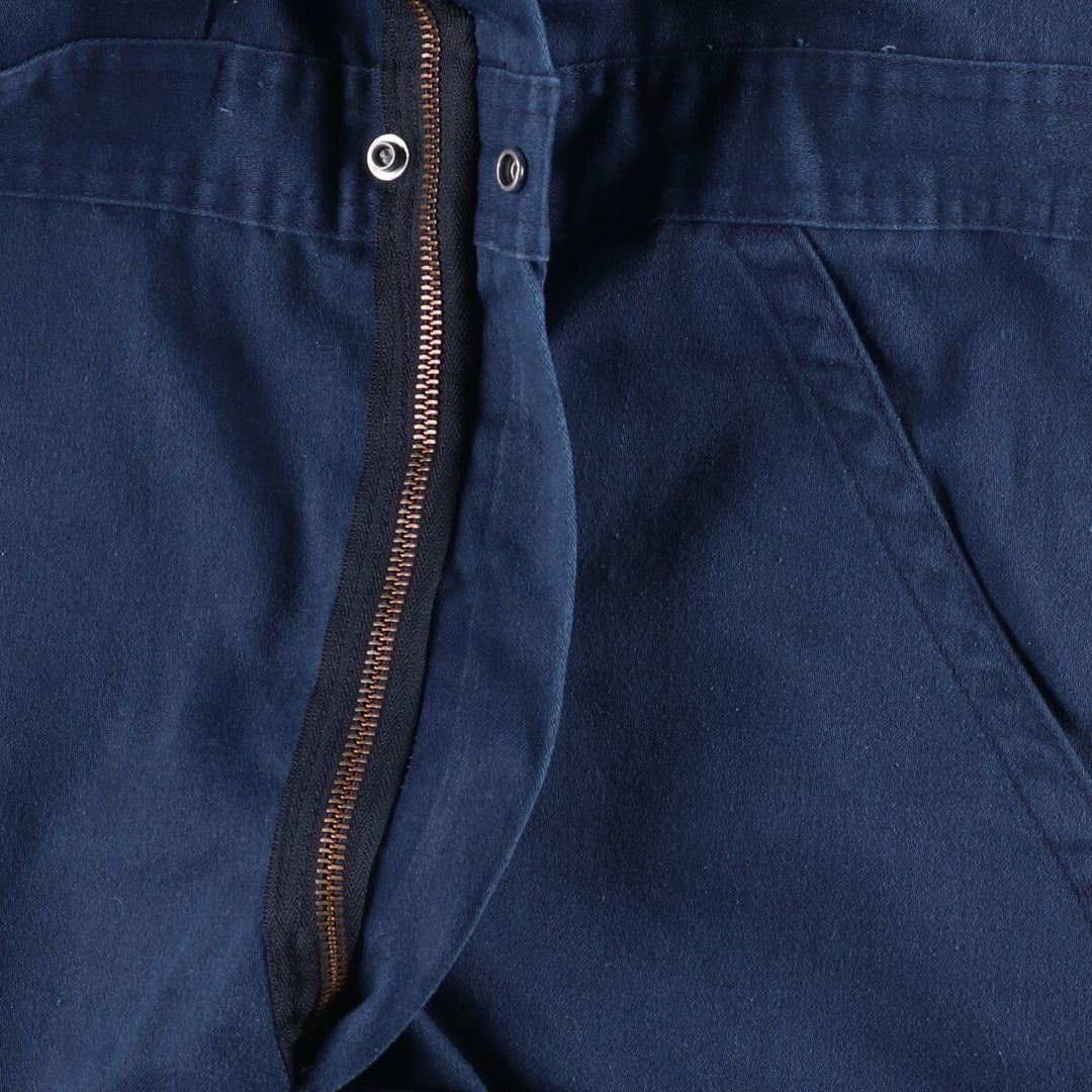 Vintage Dickies long-sleeved jumpsuit from the 1980'S to 1990s, size M, men's. polyester navy blue type Vintage Second Hand