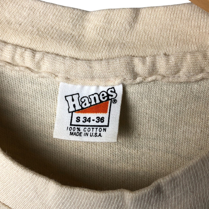 Vintage 70'S Hanes Kenny Loggins band t-shirt with triangle tag, made in the USA, size small, women's. cotton yellow type Vintage Second Hand