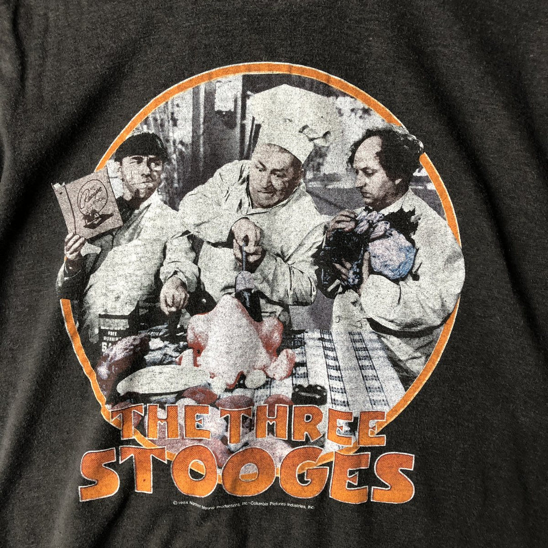 Vintage 1980'S Signal The Three Stooges Movie T-Shirt, Made in USA, Women's Size XS polyester black type Vintage Second Hand