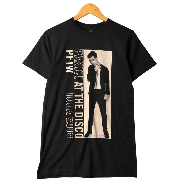 PANIC AT THE DISCO Band T-Shirt, Women's Size Small cotton black type Vintage Second Hand