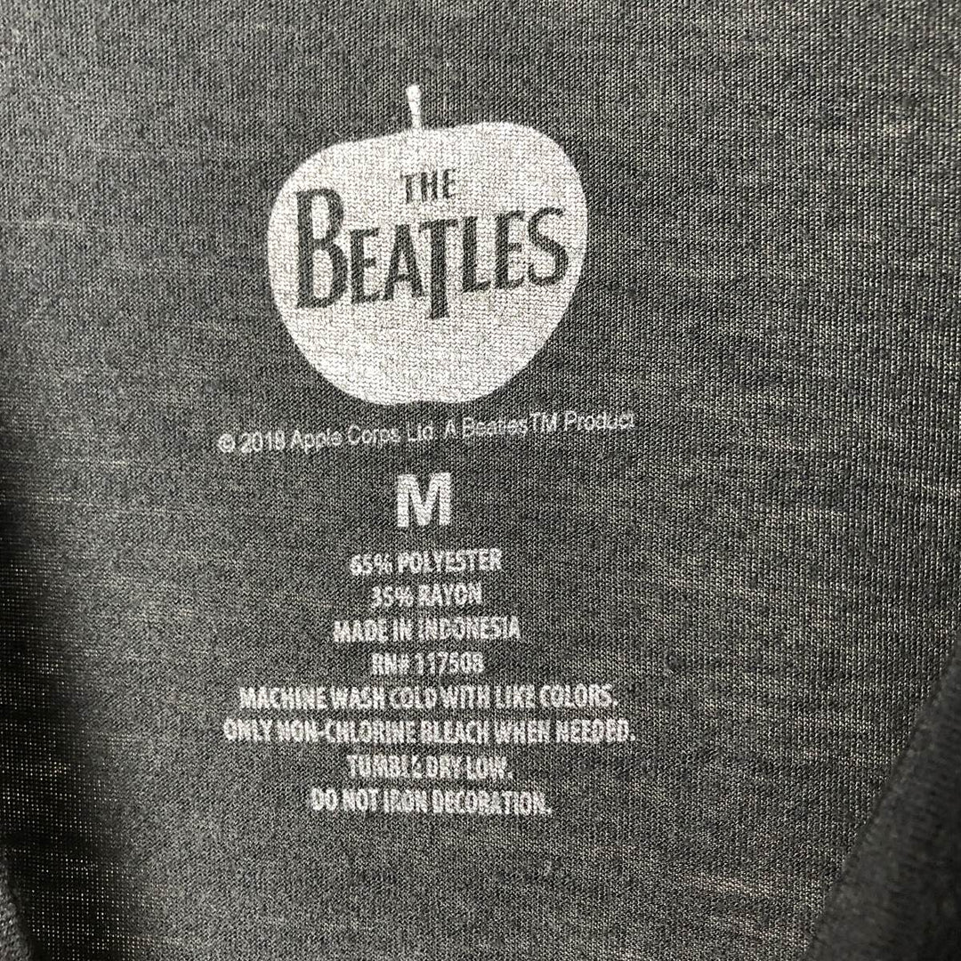 THE BEATLES Band T-Shirt, Women's Size M polyester black type Vintage Second Hand