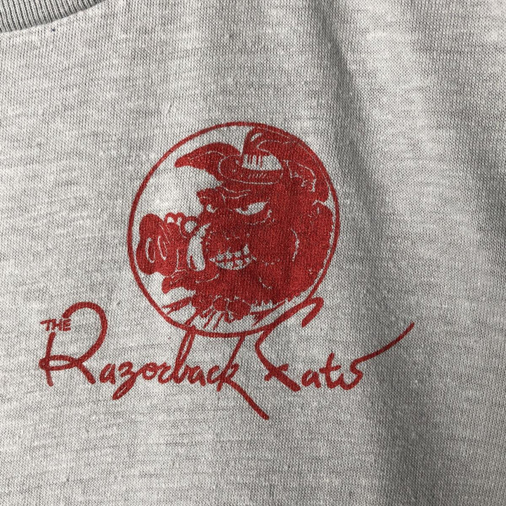 Vintage 80'S SPORTSWEAR printed T-shirt made in the USA, size S for women polyester gray type Vintage Second Hand