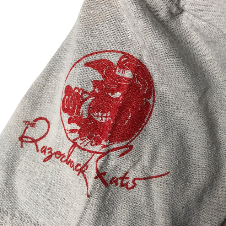 Vintage 80'S SPORTSWEAR printed T-shirt made in the USA, size S for women polyester gray type Vintage Second Hand