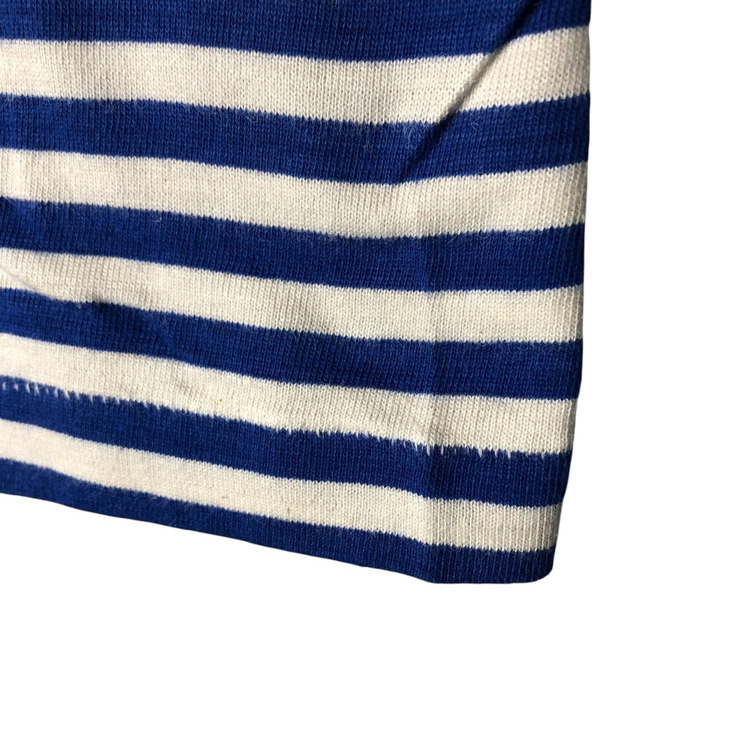 Vintage striped T-shirt, size S, women's unclear blue type Vintage Second Hand