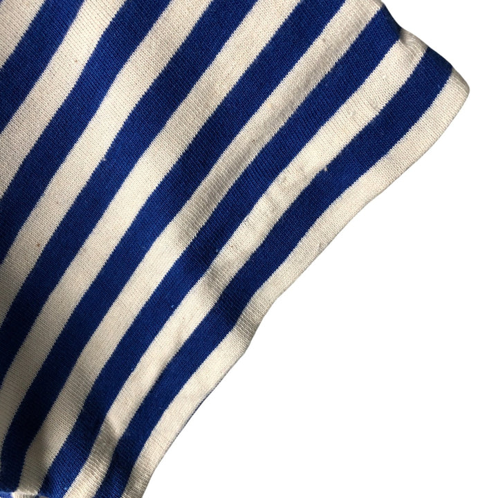 Vintage striped T-shirt, size S, women's unclear blue type Vintage Second Hand