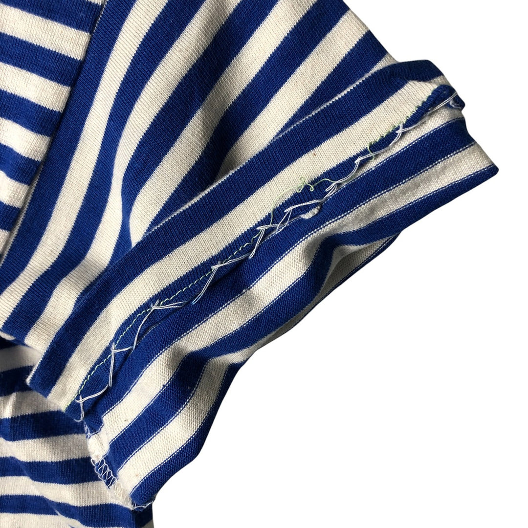 Vintage striped T-shirt, size S, women's unclear blue type Vintage Second Hand
