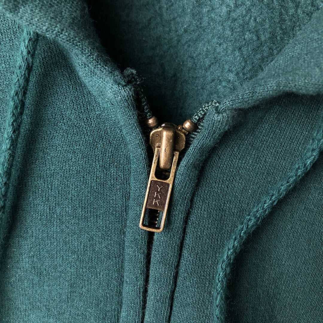 90'S Vintage Nike Hoodie Vest, Made in USA, Men's Size L cotton Green type dark green Vintage Second Hand