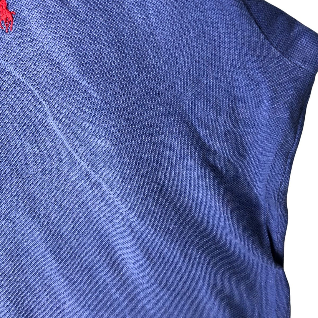 90'S Ralph Lauren POLO by Ralph Lauren short sleeve polo shirt made in USA, men's XL size, vintage cotton purple type Vintage Second Hand
