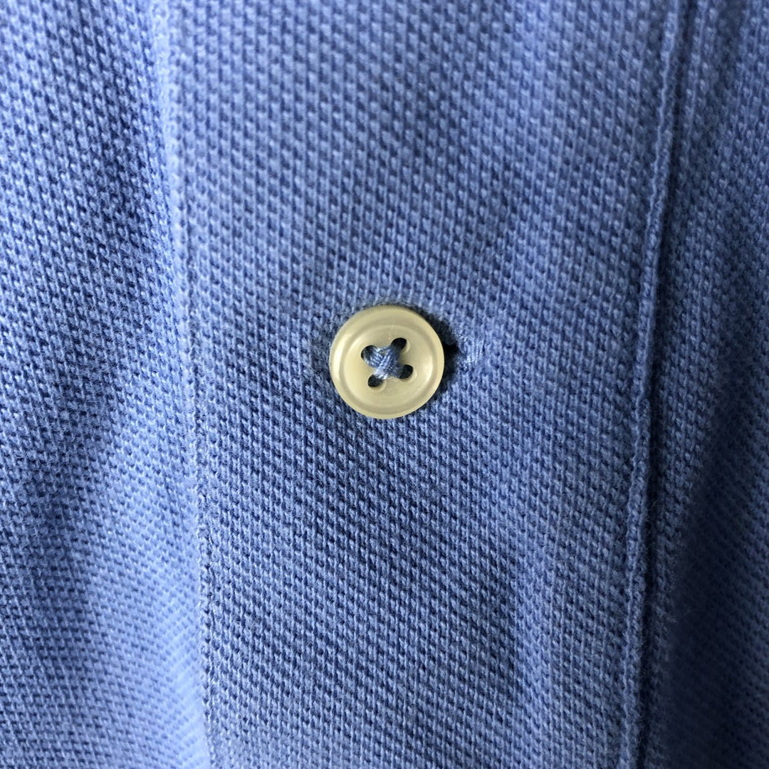 Ralph Lauren POLO RALPH LAUREN short sleeve polo shirt men's size L cotton Blue type light blue Vintage Second Hand