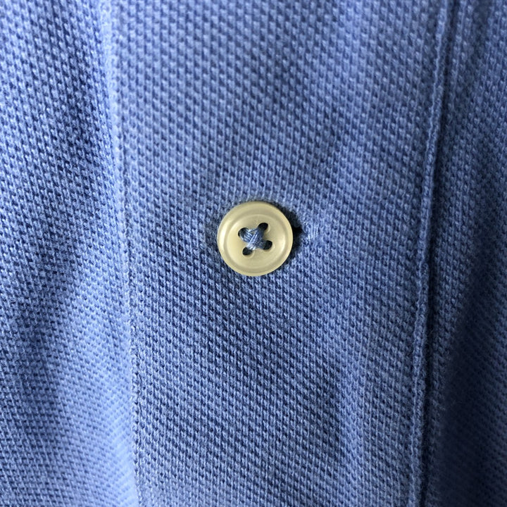 Ralph Lauren POLO RALPH LAUREN short sleeve polo shirt men's size L cotton Blue type light blue Vintage Second Hand