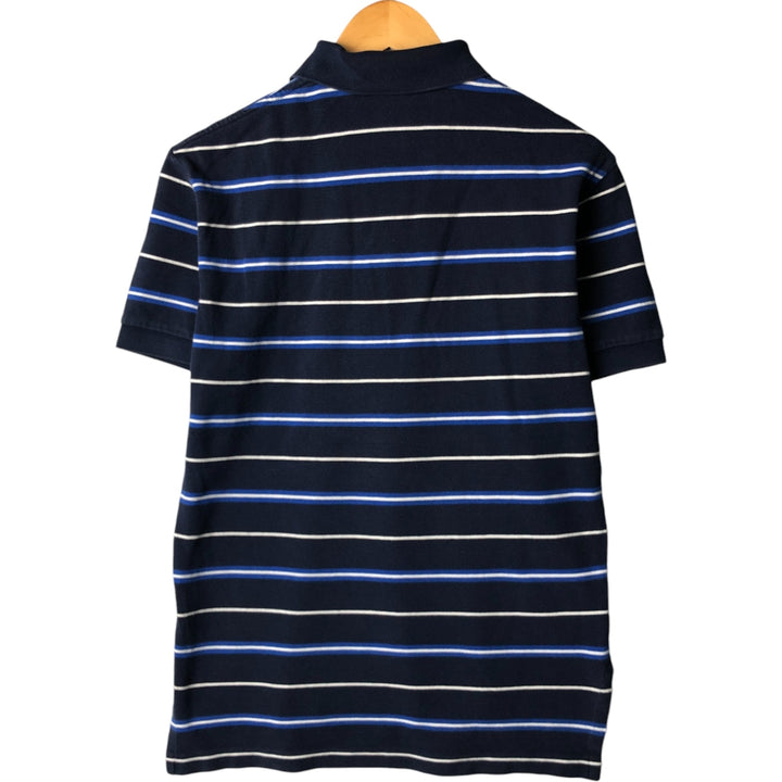 Ralph Lauren POLO by Ralph Lauren short sleeve striped polo shirt, size S for men cotton navy blue type Vintage Second Hand