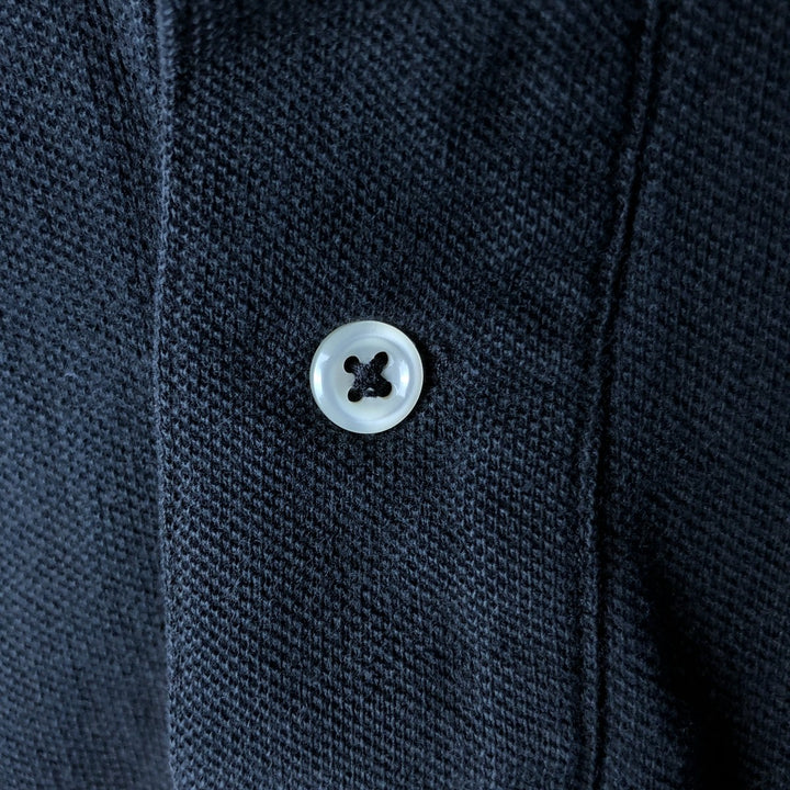 Ralph Lauren POLO by Ralph Lauren short sleeve polo shirt, men's size L cotton black type Vintage Second Hand