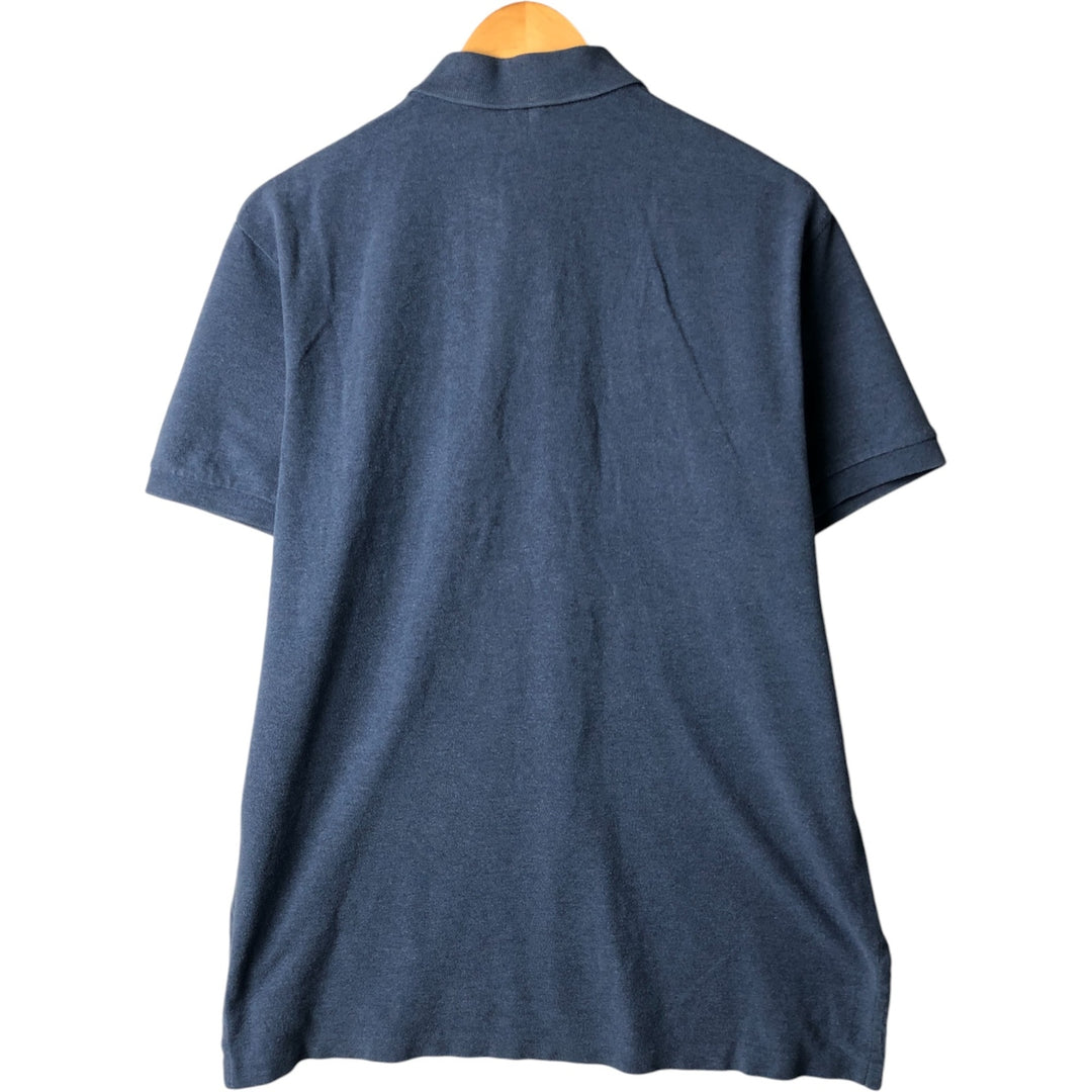 Ralph Lauren POLO RALPH LAUREN short sleeve polo shirt men's size L cotton navy blue type Vintage Second Hand