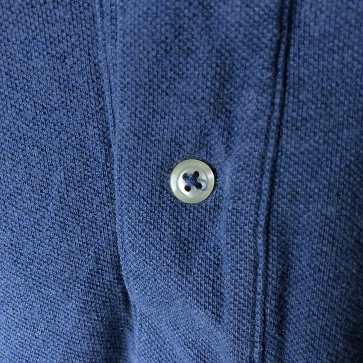 Ralph Lauren POLO RALPH LAUREN short sleeve polo shirt men's size L cotton navy blue type Vintage Second Hand