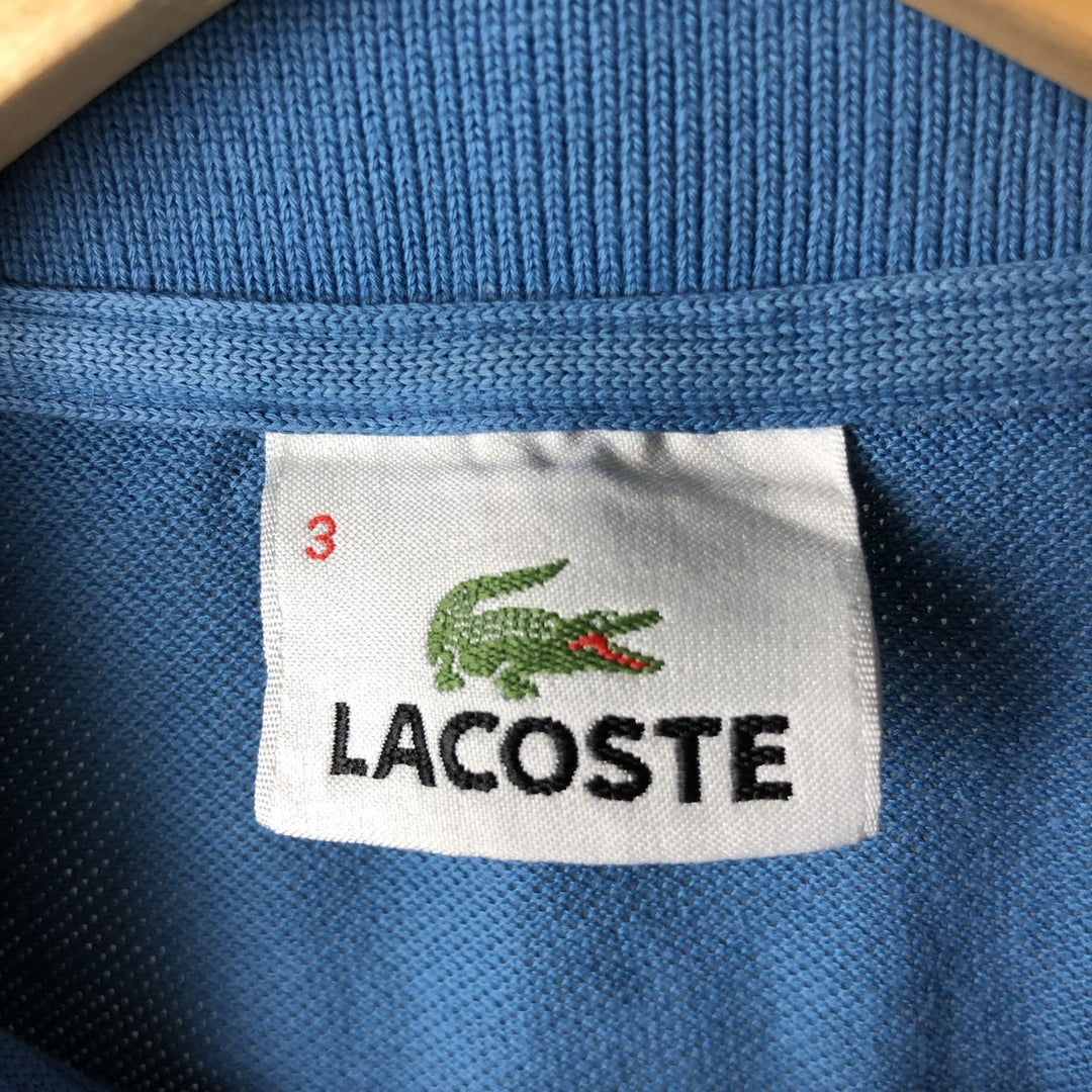 2000'S Lacoste Short Sleeve Polo Shirt, Size 3, Men's Size S cotton blue type Vintage Second Hand