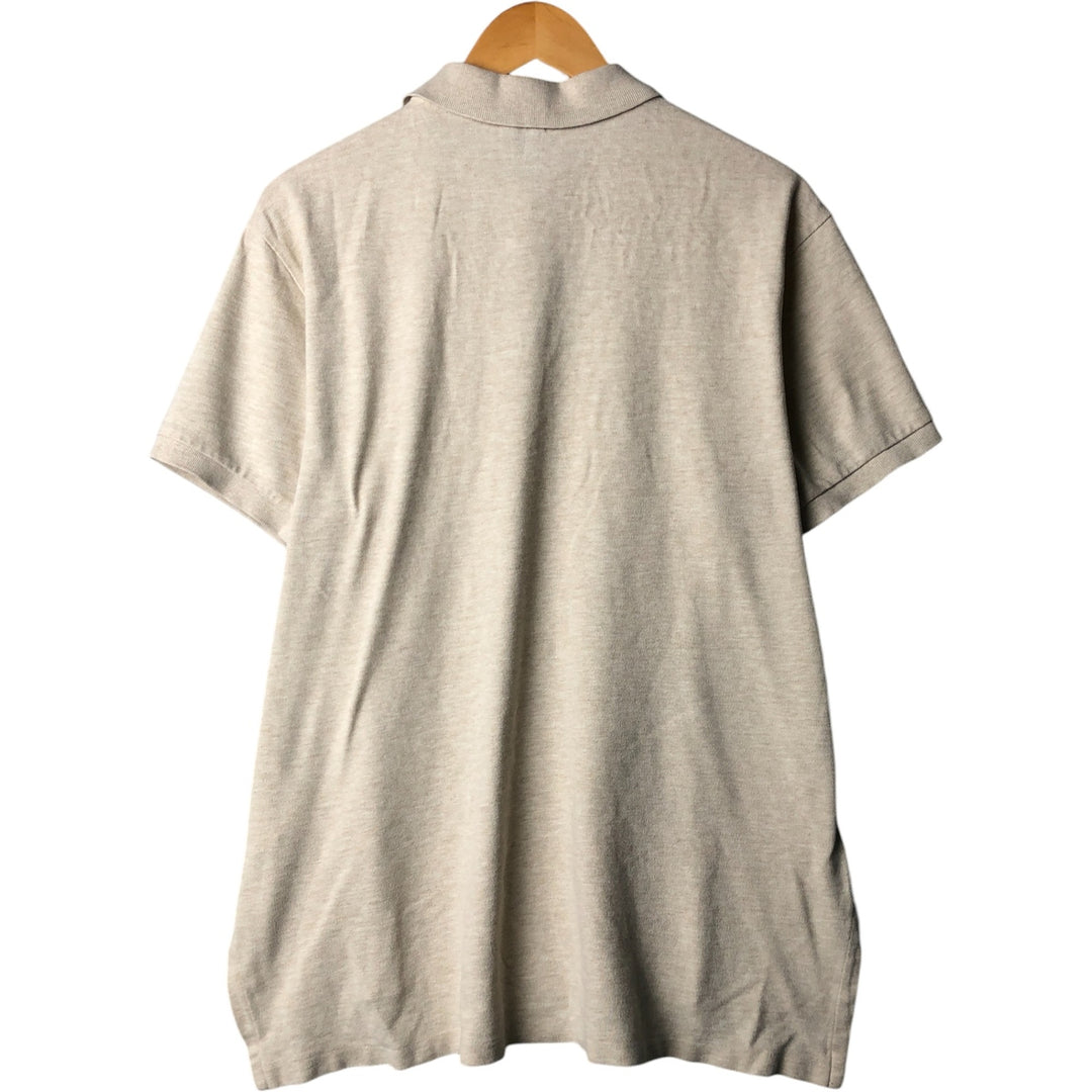Ralph Lauren POLO RALPH LAUREN CUSTOM FIT short sleeve polo shirt men's size L cotton Beige type Vintage Second Hand