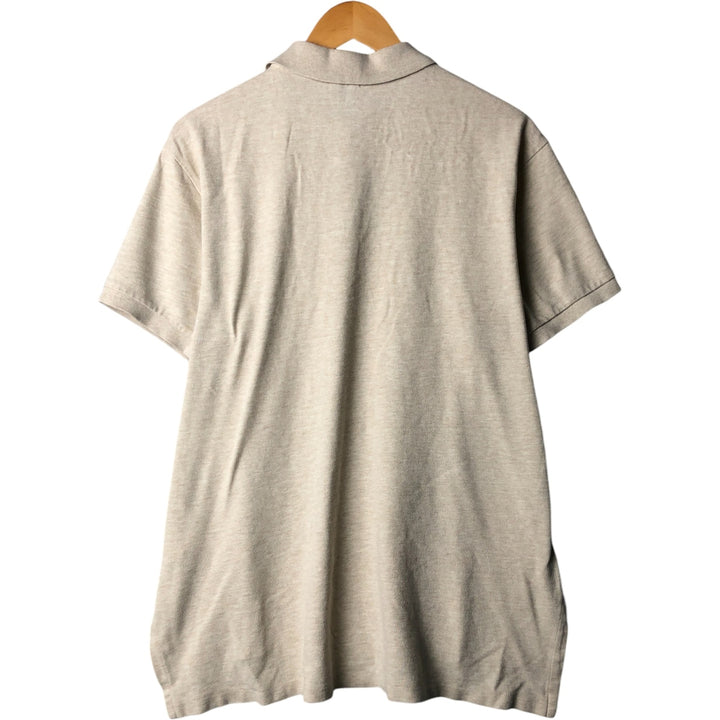 Ralph Lauren POLO RALPH LAUREN CUSTOM FIT short sleeve polo shirt men's size L cotton Beige type Vintage Second Hand