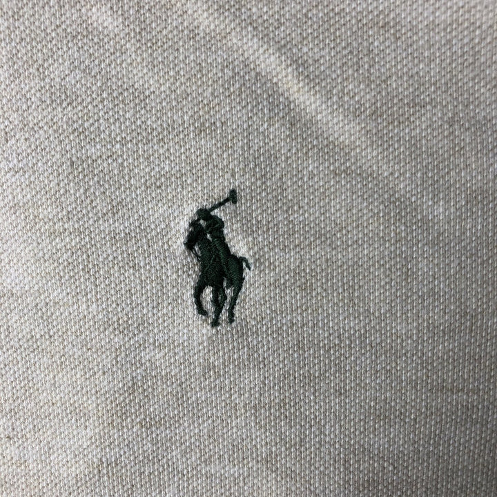 Ralph Lauren POLO RALPH LAUREN CUSTOM FIT short sleeve polo shirt men's size L cotton Beige type Vintage Second Hand