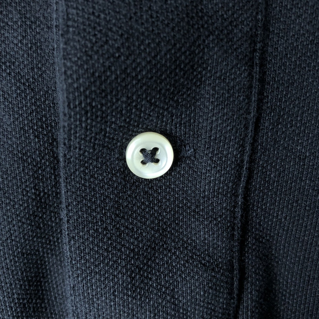 Ralph Lauren POLO by Ralph Lauren COSTOM FIT short sleeve polo shirt, men's size L cotton black type Vintage Second Hand