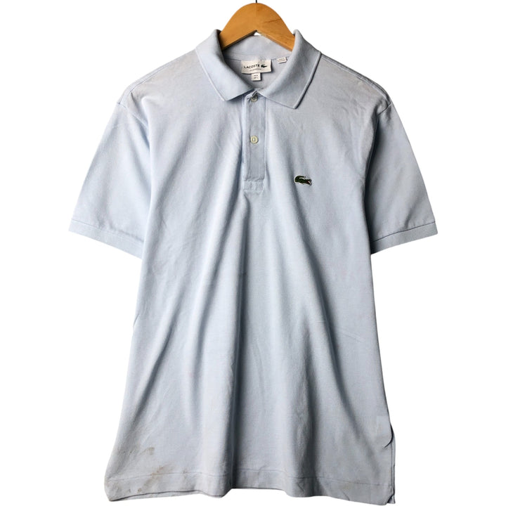 Lacoste LACOSTE short sleeve polo shirt size 5, men's M equivalent cotton Blue type light blue Vintage Second Hand