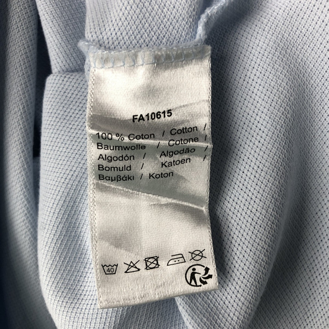 Lacoste LACOSTE short sleeve polo shirt size 5, men's M equivalent cotton Blue type light blue Vintage Second Hand