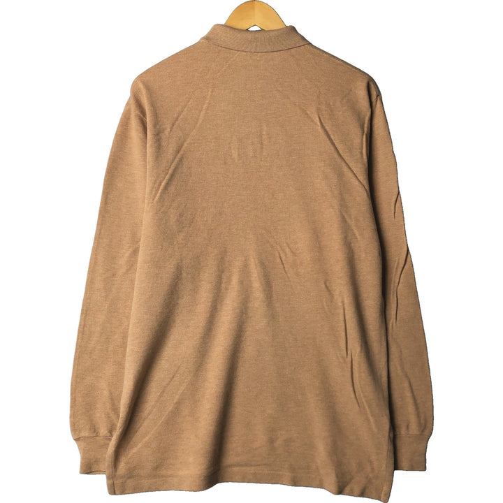 Ralph Lauren POLO by Ralph Lauren long sleeve polo shirt, men's size M cotton orange type Vintage Second Hand