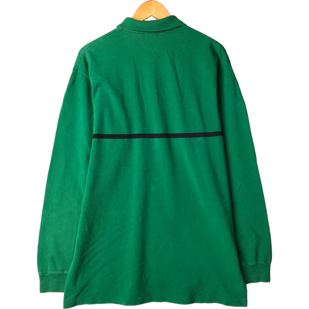 Ralph Lauren POLO by Ralph Lauren long sleeve polo shirt, men's XL size cotton green type Vintage Second Hand