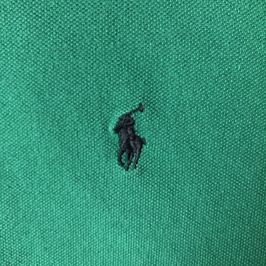Ralph Lauren POLO by Ralph Lauren long sleeve polo shirt, men's XL size cotton green type Vintage Second Hand