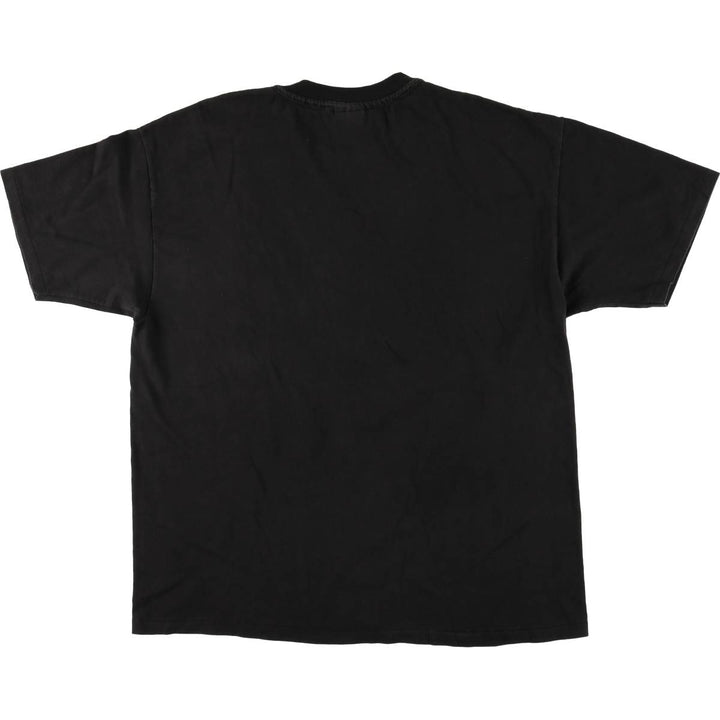 90'S Hanes Heavyweight Printed T-shirt Made in USA Men's XL Vintage cotton black type Vintage Second Hand