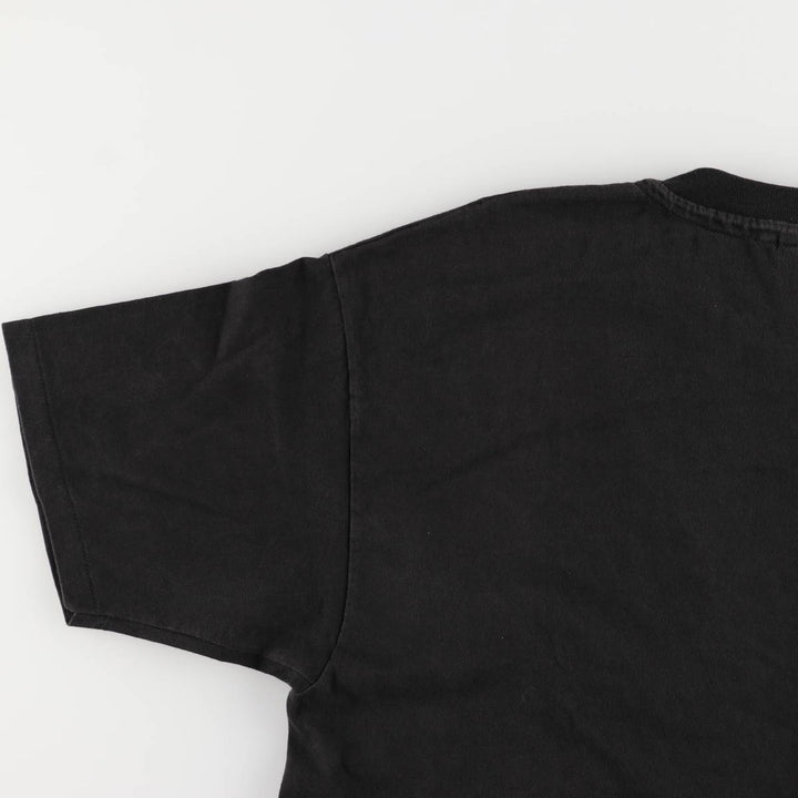 90'S Hanes Heavyweight Printed T-shirt Made in USA Men's XL Vintage cotton black type Vintage Second Hand
