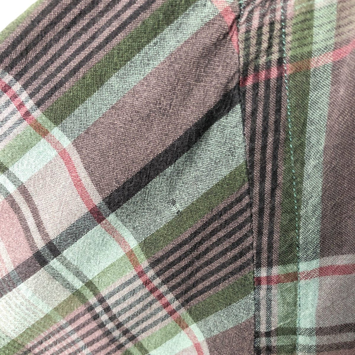 Ralph Lauren BLAKE short sleeve button down check shirt men's XL size cotton purple type Vintage Second Hand