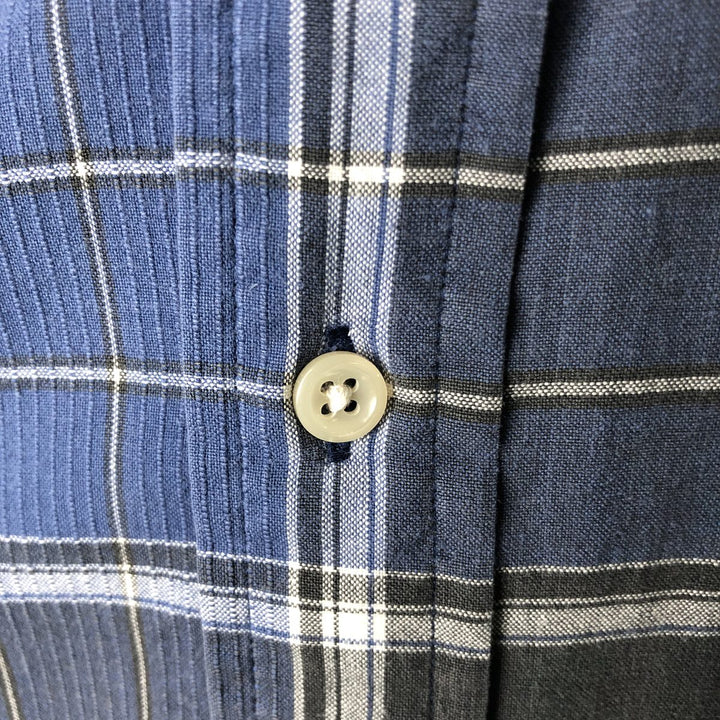 Ralph Lauren BLAKE short sleeve button down check shirt men's XL size cotton blue type Vintage Second Hand