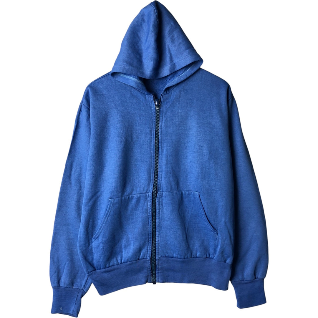 Vintage full-zip sweatshirt hoodie, size L, men's unclear blue type Vintage Second Hand
