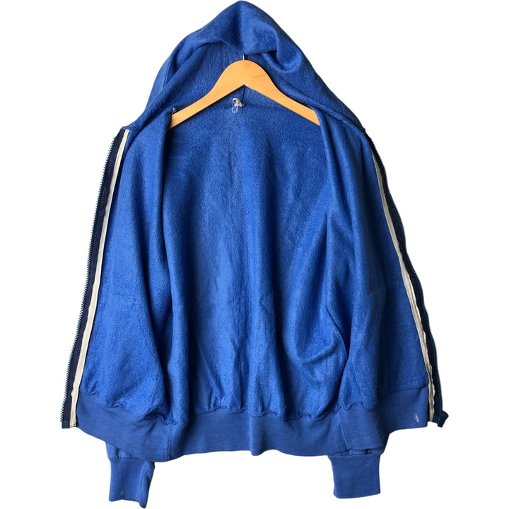 Vintage full-zip sweatshirt hoodie, size L, men's unclear blue type Vintage Second Hand