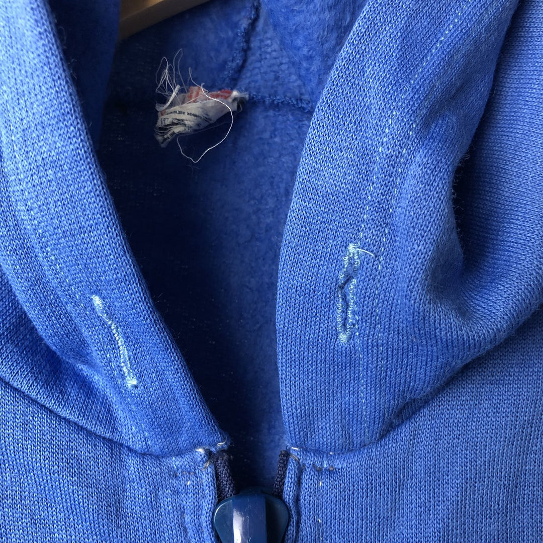 Vintage full-zip sweatshirt hoodie, size L, men's unclear blue type Vintage Second Hand